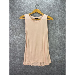 Banana Republic Shirt Womens Medium Pink Sleeveless Tank Top Rayon Lightweight